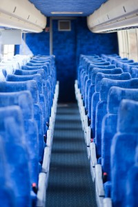Silver Fox bus plush interior seating with plugins and dvd
