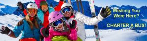charter a group bus tour for skiing