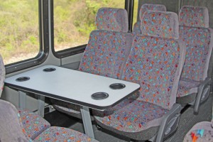 Interior bus seat